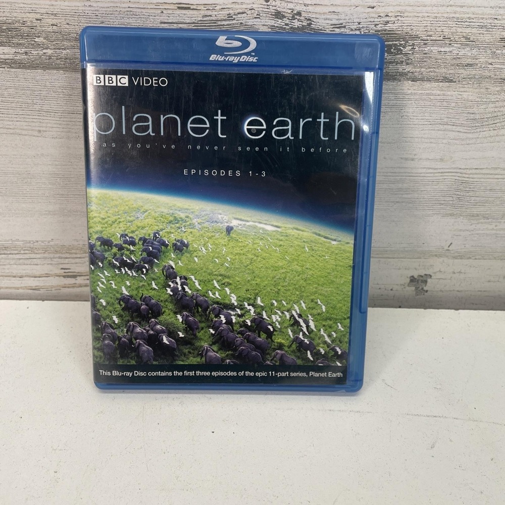 Planet Earth Season 1 Blu-ray BBC Video Blue Case Widescreen David Attenborough